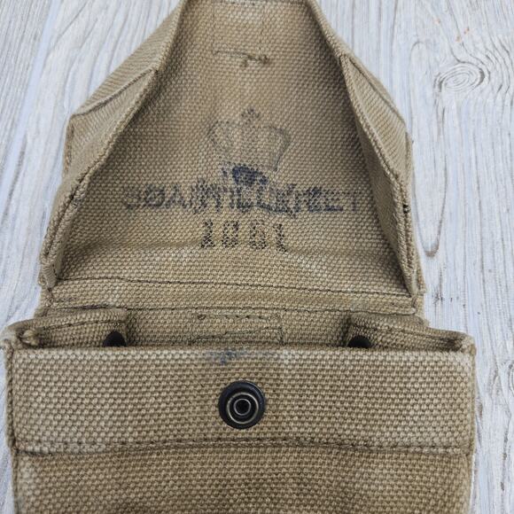 Vintage Danish Military‎ Ammo Universal Pouch marked HTK w/Crown 1951 - Picture 2 of 3